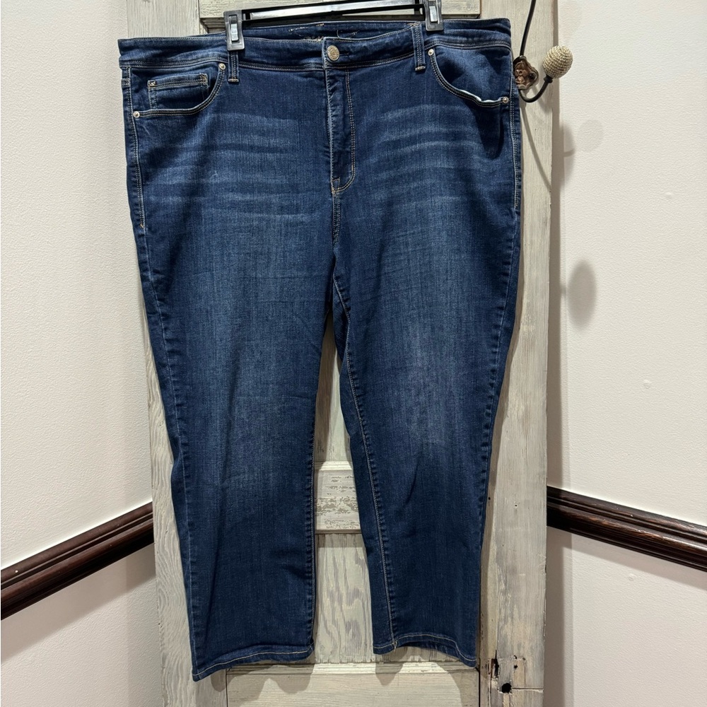 Seven‎ 7 Women's Plus Size 24 Jeans Denim Straight High Rise